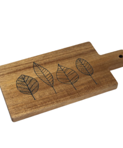 Die Blätter Akazienholzbrett