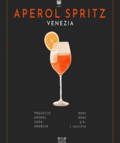 Aperol Spritz | Kunstdruck mit QR-Code