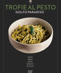Trofie al Pesto | Kunstdruck mit QR-Code